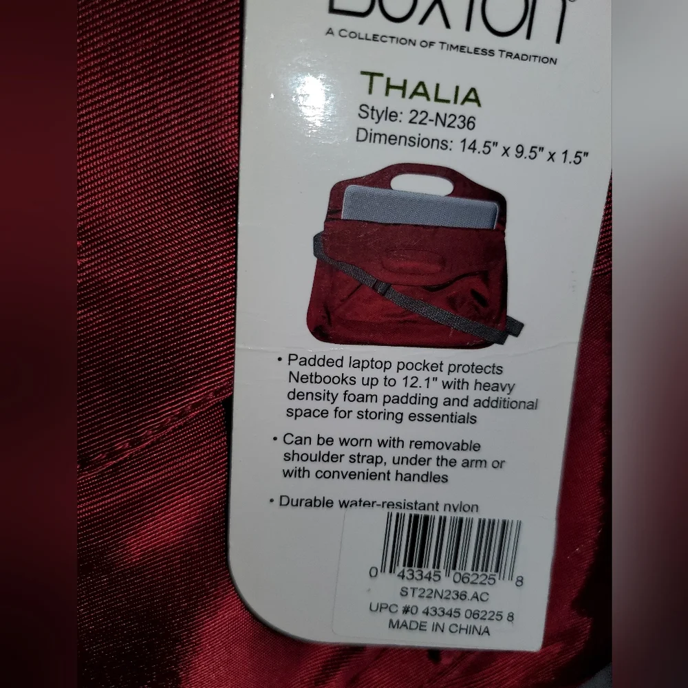 Buxton Thalia Burgundy Crossbody Purse NWT
